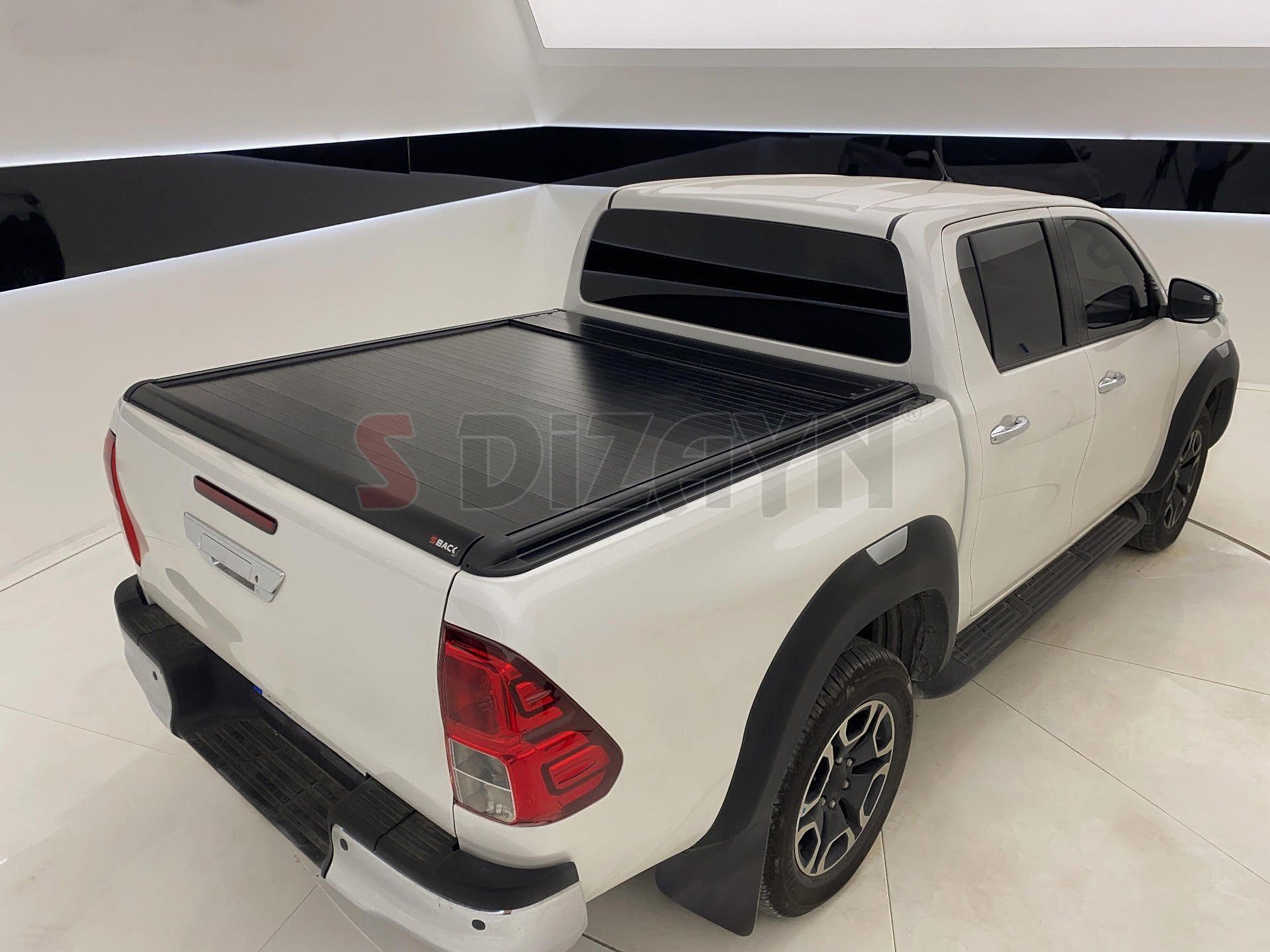 Toyota Hilux Uyumlu 7 S-Back Sürgülü Kapak Siyah V1 2006-2015 Parça