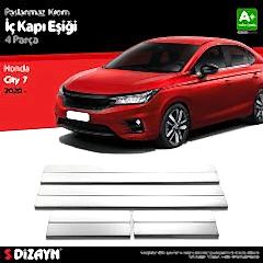 Honda City Uyumlu Krom İç Kapı Eşiği 4 Parça. 2020 Üzeri