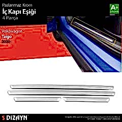 Volkswagen Taigo Uyumlu Krom İç Kapı Eşiği 4 Parça. 2020 Üzeri Parça
