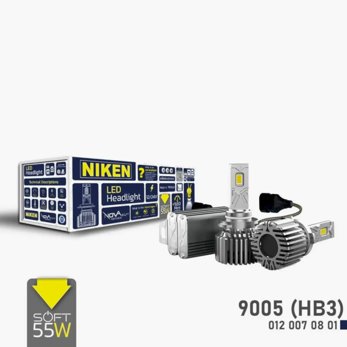 Niken Led Xenon Nova Soft Serisi 9005 (HB3) (55W)