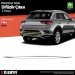 Volkswagen T-Roc Uyumlu Krom Difüzör Çıtası Orta Parça 2019 Üzeri Parça