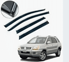 Kia Sportage Uyumlu 2003 2009 Kromlu Cam Rüzgarlığı Parça