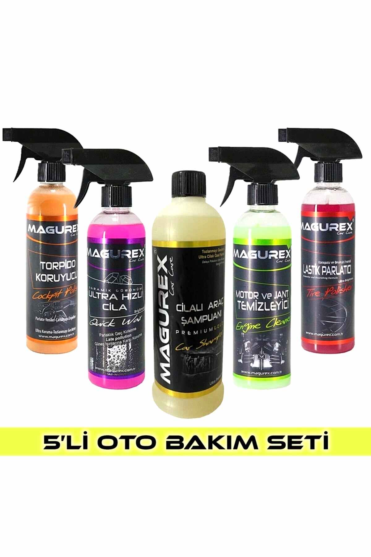 Magurex Ekonomik Oto Bakım Seti 5'li Süper Set