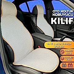 Suzuki Grand Vitara Uyumlu Koltuk Kılıfı Minder Krem 2+1 Ön Arka Set
