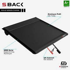 Ford F150 Uyumlu S-Back Sürgülü Kapak Siyah V1 2021 Üzeri Parça