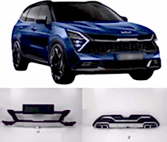 Kia Sportage Uyumlu 2021 Sonrası Ön Arka Koruma Difüzör Parça