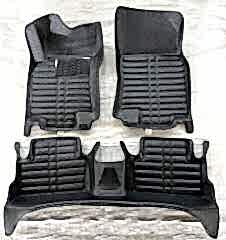 Tesla Y Uyumlu 2022 Sonrası 5D Havuzlu Karbon Dizayn Paspas Seti