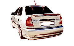 Hyundai Accent LC Spoiler Camüstü Fiber 2000-2003