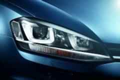 Volkswagen Golf Uyumlu 7 U LED Far Silver Haraketli Sinyal -(Uzun Kısa LED Aydınlatmalar Farın İçinde)