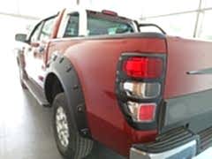 Ford Ranger Uyumlu 2015-2020 Stop Çerçevesi Kaplama Siyah 2 Parça