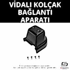 S-Dizayn Hyundai Accent Blue Vidalı Kol Dayama Kolçak Alt Adaptör 2011-2017 A+ Kalite