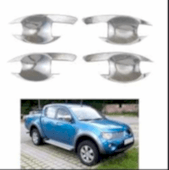 Mitsubishi L200 Uyumlu 2006 2014 Dış Kapı Kolu İç Kaplama ABS Krom Parça