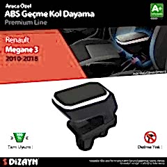 Renault Megane Uyumlu 3 Kol Dayama Kolçak Geçmeli ABS Gri 2010-2016 A+Kalite Parça