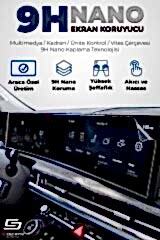 S-Dizayn Volkswagen Polo Tek Tuşlu 8 İnç 9H Nano Multimedya Ekran Koruyucu (PARLAK) 2024-2025 A+ Kalite