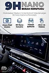 S-Dizayn Volkswagen Taigo Tek tuşlu 8 İnç 9H Nano Multimedya Ekran Koruyucu (PARLAK) 2023-2024 A+ Kalite