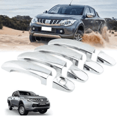 Mitsubishi L200 Uyumlu 2015 2018 Kapı Kolu ABS Krom Parça
