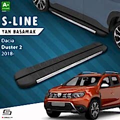 S-Dizayn Dacia Duster 2 S-Line Krom Yan Basamak 183 Cm 2018-2023 A+ Kalite