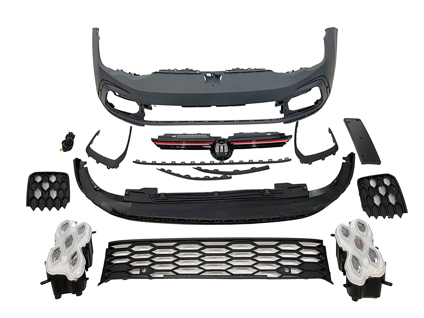 Volkswagen Golf Uyumlu 8 Gti Ön Tampon Ve Panjur Seti