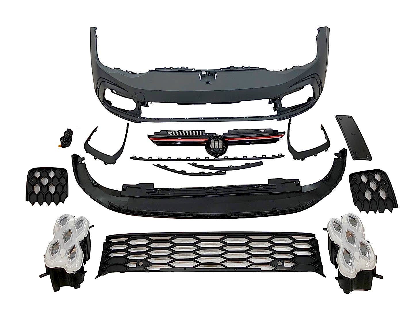 Volkswagen Golf Uyumlu 8 Gti Ön Tampon Ve Panjur Seti