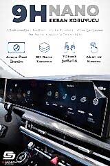 S-Dizayn Peugeot 5008 GT 21.5 İnç 9H Nano Gösterge & Multimedya Ekran Koruyucu 2'Li Set (PARLAK) 2025-2026 A+ Kalite