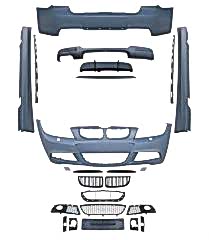 E90 3 Uyumlu Serisi 2007-2011 İçin Lci M-Tech Body Kit (Ön-Arka-Yan-Panjur) Parça