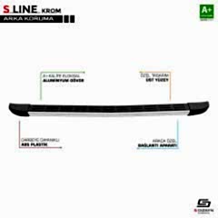 S-Dizayn Citroen Nemo S-Line Krom Arka Koruma 2008-2017