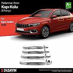 Fiat Egea Uyumlu Sedan Krom Kapı Kolu 8 Parça. 2020 Üzeri Parça