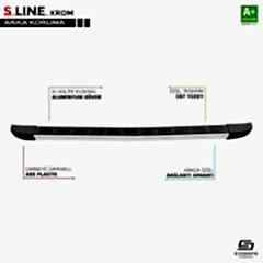 S-Dizayn Renault Trafic 3 S-Line Krom Arka Koruma 2014 Üzeri