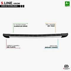 S-Dizayn VW Transporter T5 S-Line Krom Arka Koruma 2003-2015