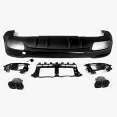 Gle 2019+ İçin Gle63 Difüzör Ve Egzoz Seti (Siyah)(Amg İçin)