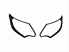 Mitsubishi L200 Uyumlu 2015-2019 Far Çerçeve Kaplama Siyah