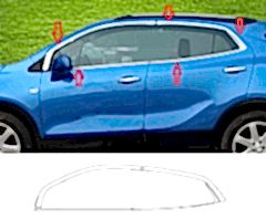Opel Mokka Uyumlu 2012 2020 Cam Çıtası Krom Parça