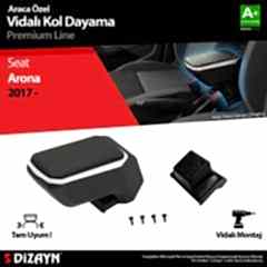S-Dizayn Seat Arona Kol Dayama Kolçak ABS Vidalı Gri 2017 Üzeri A+ Kalite