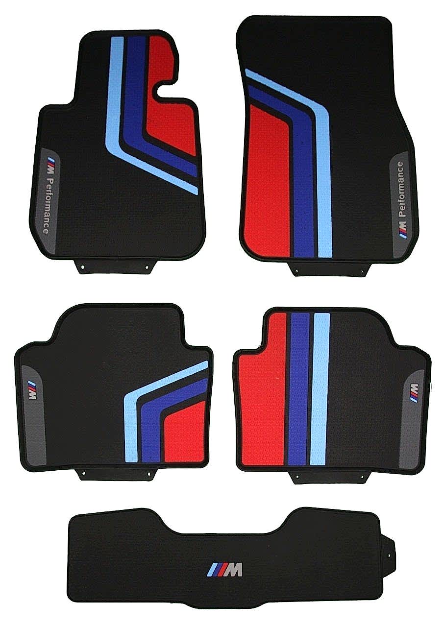 Bmw 3 Uyumlu Serisi F30 Sedan Lüks Kauçuk Lateks Oto Paspas 2012+Siyah/Kırmızı Parça