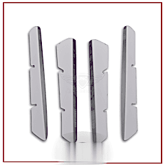 Renault Megane Uyumlu 2 Ön Panjur 2006-2010 (4 Parça.) Paslanmaz Çelik Parça