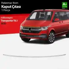 Volkswagen Transporter Uyumlu T6.1 Krom Kaput Çıtası 2020 Üzeri