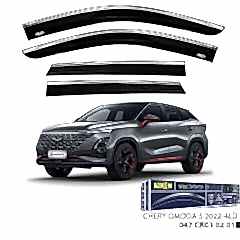 Chery Omoda Uyumlu 5 -2020 Kromlu Cam Rüzgarlığı 4Lü Parça
