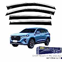 Chery Tiggo Uyumlu 7 Pro -2020 Kromlu Cam Rüzgarlığı 4Lü Parça