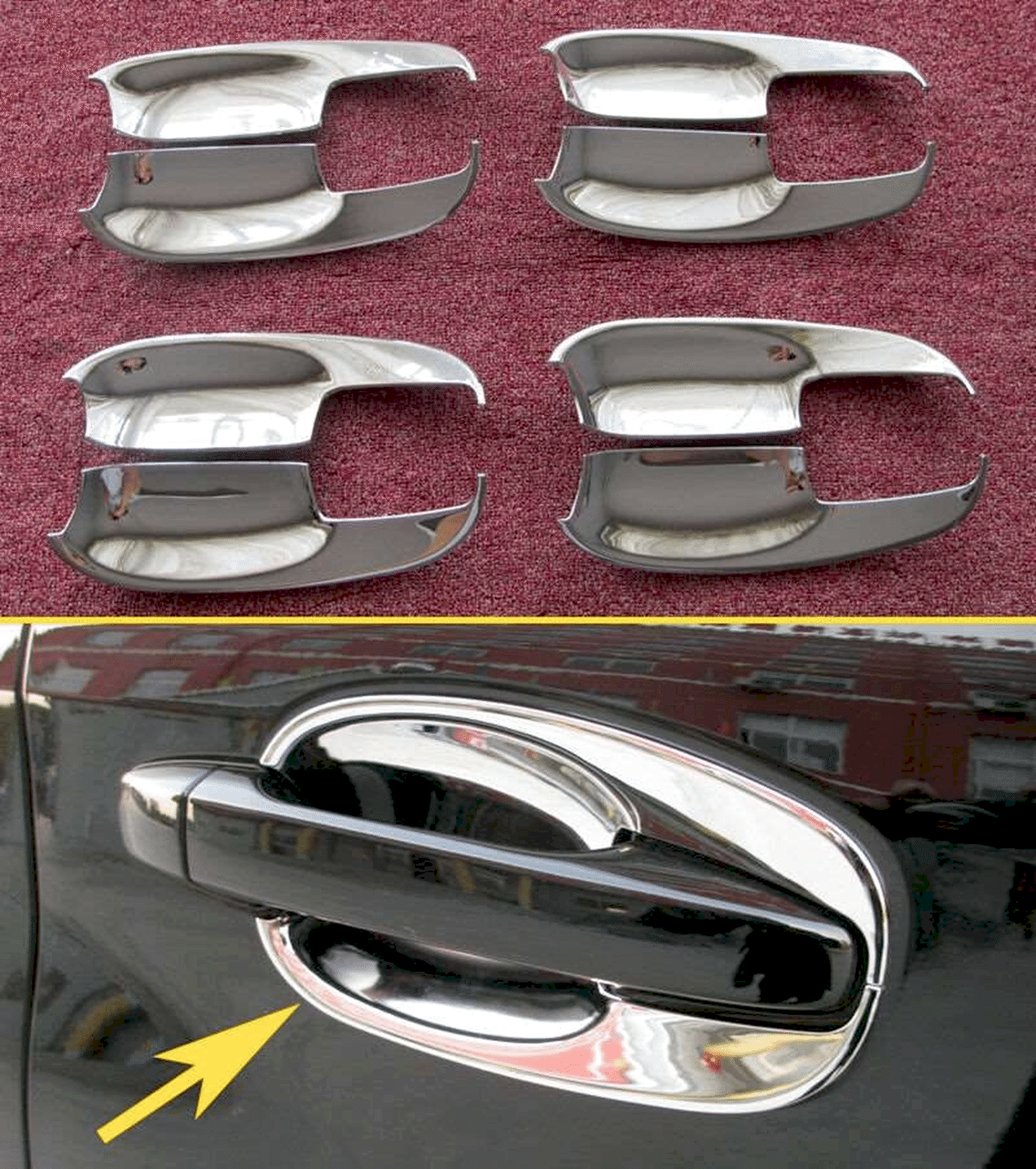 Subaru Forester Uyumlu 2013 2018 Dış Kapı Kolu İç Kaplama ABS Krom Parça