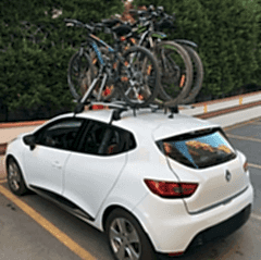 Araç Üstü Uyumlu Bisiklet Taşıyıcı Universal Tekli Gri Parça