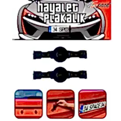 Hayalet plakalık siyah polikarbon / DAPLY11