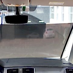 Ön Cam Perdesi Pvc 58X125Cm Siyah / Peon51-1