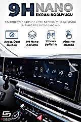 S-Dizayn Tesla Model Y 15.4 İnç 9H Nano Multimedya Ekran Koruyucu (MAT) 2022-2024 A+ Kalite