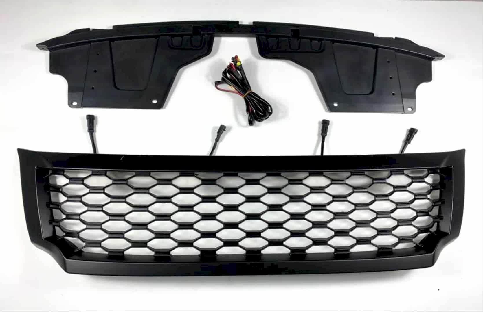 Nissan Navara Uyumlu Np300 (2015-2020) Ledli Petek Panjur- Siyah