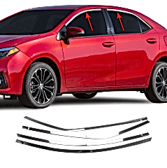 Toyota Corolla Uyumlu 2013 2018 Cam Üst Çıtası Krom Parça