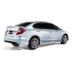 Honda Civic Uyumlu Fb7 (2012-2016) Modulo Arka Tampon Ek (Plastik)