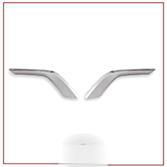 Ford Courier Uyumlu Sis Far Çerçevesi -2017 Paslanmaz Çelik Parça