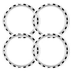 Mazda Uyumlu 13 Jant At Desenli Lastik Yanağı Beyaz Renk 1 Takım 4 Adet