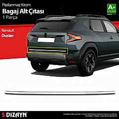 S-Dizayn Renault Duster Krom Bagaj Alt Çıtası 2024 Üzeri A+ Kalite