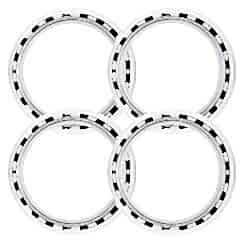 Chevrolet Uyumlu 14 Jant At Desenli Lastik Yanağı Beyaz Renk 1 Takım 4 Adet